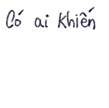 a drawing of a cat with the words anh da khien em written below it