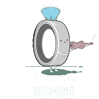 Downsign Ringtone Sticker - Downsign Ringtone Tone Stickers