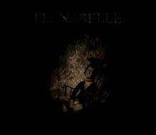 a scary puppet is sitting in a chair in a dark room with a mask on .