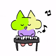 playing music