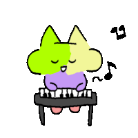 Colorful Cat Sticker - Colorful Cat Music Stickers