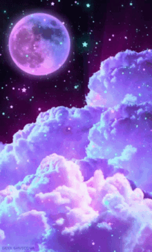 galaxy dimension moon clouds