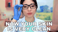 Now Your Skin Is Very Clean And Nice Tingting Asmr GIF - Now Your Skin Is Very Clean And Nice Tingting Asmr Your Skin Looks Good GIFs