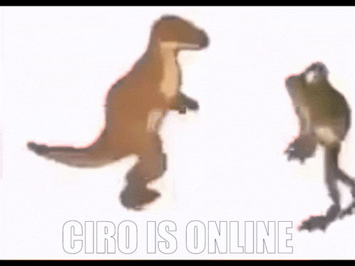 Ciro Ciro Is Online GIF Ciro Ciro is online Dino dance Discover Share GIFs