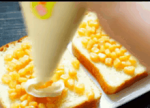 마요네즈 마요 스위트콘 토스트 옥수수 식빵 GIF - Mayonnaise Delicious Mayo GIFs