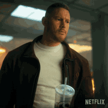 Taking A Sip Luther GIF - Taking A Sip Luther Tom Hopper GIFs