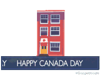 Happy Canada Day Google Doodles Sticker - Happy Canada Day Canada Day Google Doodles Stickers
