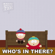 Whos In There Stan Marsh GIF - Whos In There Stan Marsh Eric Cartman GIFs