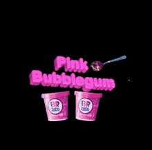 Baskin Robbins Pink Bubblegum GIF - Baskin Robbins Pink Bubblegum GIFs