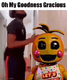 Toy Chica Oh My Goodness Gracious GIF - Toy Chica Oh My Goodness Gracious Fnaf2 GIFs