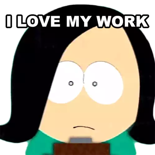 I Love My Work Missy Sticker - I Love My Work Missy South Park Stickers