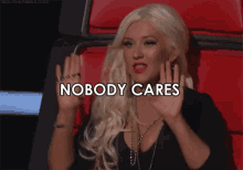 Dgaf GIF - Dgaf Christina Aguilera Nobody Cares GIFs