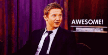Jeremy Renner Thumbs Up GIF - Jeremy Renner Thumbs Up Awesome GIFs