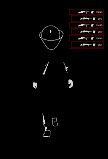 a black and white drawing of a man with the words " owns " written on the bottom