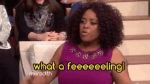 Sherri Shepherd Belts It Out On The Meredith Vieira Show! GIF - The Meredith Vieira Show Sherri Shepherd What A Feeling GIFs