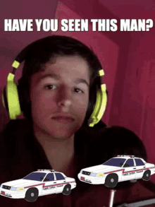 have you seen this man stare police car sirens