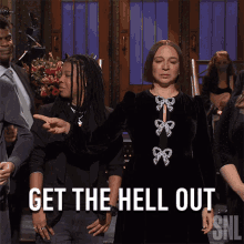 Get The Hell Out Saturday Night Live GIF - Get The Hell Out Saturday Night Live Leave Now GIFs