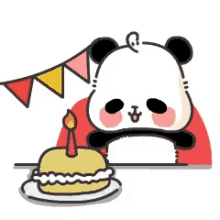 Panda Happy GIF - Panda Happy Cake GIFs