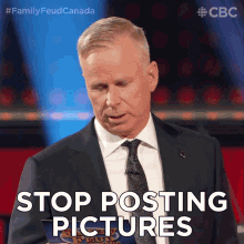 Stop Posting Pictures Family Feud Canada GIF - Stop Posting Pictures Family Feud Canada Dont Post Pictures GIFs
