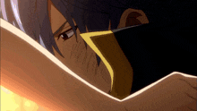 a close up of a cartoon character 's face
