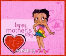 Happy Mothers Day Betty Boop GIF - Happy Mothers Day Betty Boop Greetings GIFs