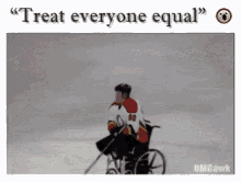 Treat Everyone Equal GIF - Politically Correct Equal Hockey GIFs