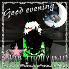 a good evening have a lovely night greeting card