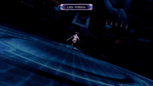 a girl in a video game is holding a sword with the words lace ribbons above her
