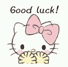 Good Luck Sanrio GIF - Good Luck Sanrio Hello Kitty GIFs