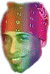 Ricardo Head Sticker - Ricardo Head Rainbow Stickers