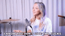 I Know You Dont Give Two Fucks Emma Heesters GIF