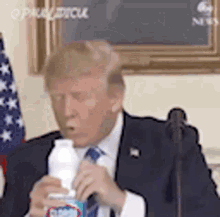 Trump Donald Trump GIF - Trump Donald Trump Drinking Bleach GIFs