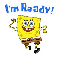 I Am Ready Sponge Bob GIF