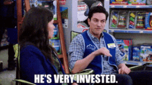 Superstore Jonah Simms GIF - Superstore Jonah Simms Hes Very Invested GIFs