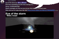 Eye Of The Storm Stormal Sticker - Eye Of The Storm Stormal Refrance Stickers