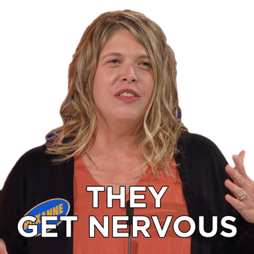 They Get Nervous Roxanne Sticker - They Get Nervous Roxanne Family Feud Canada Stickers