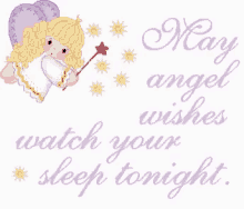 May Angel Wishes Watch Your Sleep Tonight GIF