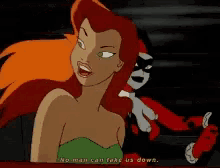 Harley Quinn Poison Ivy GIF - Harley Quinn Poison Ivy No One Can Take Us Down GIFs