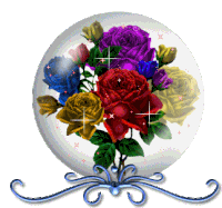 Roses Sphere Sticker - Roses Sphere Sparkle Stickers