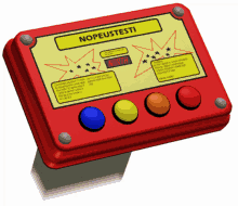 a red box that says nopeutesti on it