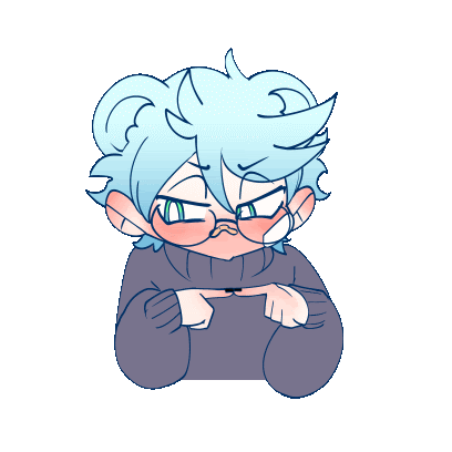 Blue Hair Mad Sticker - Blue Hair Mad Lad Stickers