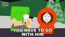 You Have To Go With Him Kyle Broflovski GIF - You Have To Go With Him Kyle Broflovski Ike Broflovski GIFs