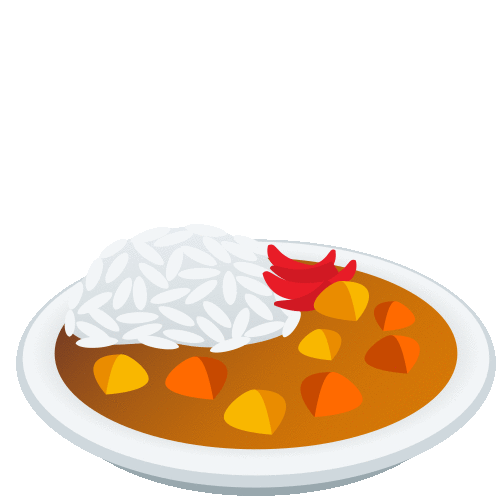 Curry Rice Food Sticker - Curry Rice Food Joypixels Stickers
