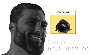 Cute Rat Post Sticker - Cute Rat Rat Post Stickers