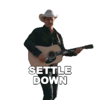 Settle Down Jon Pardi Sticker - Settle Down Jon Pardi Aint Always The Cowboy Song Stickers