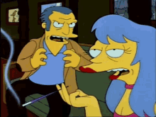 Queen The Simpsons GIF - Queen The Simpsons Smoking GIFs