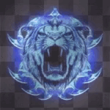 Lion Blue Lion GIF