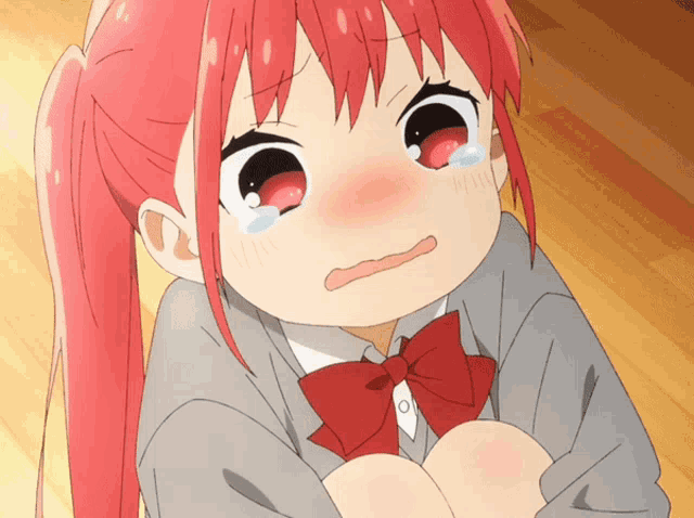 anime girls crying