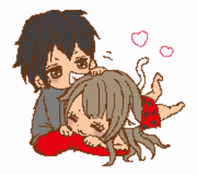 anime couple love manga sticker