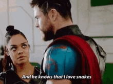 And He Know That I Love Snakes Chris Hemsworth GIF - And He Know That I Love Snakes Chris Hemsworth Thor Ragnorak GIFs